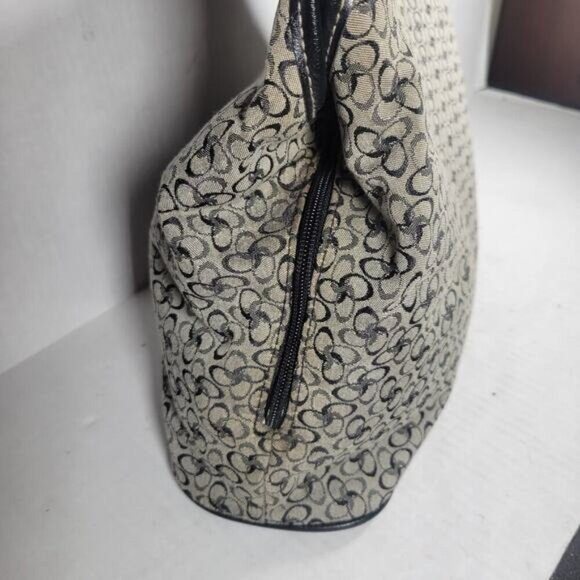 Rosetti Black & Gray Casual Everyday Cotton Blend Shoulder Bag and Coin Purse - Picture 6 of 16